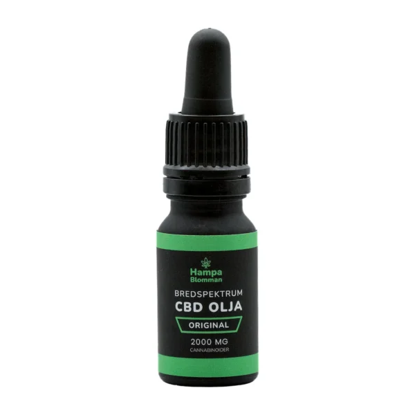 Flaska med bredspektrum CBD-olja