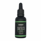 Produktbild på Bredspektrum CBD olja "original" 30 ml. Svart flaska med orangea detaljer. 1 av 3 tillgängliga versioner av CBD olja på hampablomman.se
