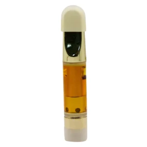 Vape-cartridge med gyllene olja