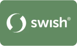 Swish logotyp på grön bakgrund