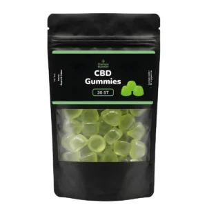 Påse med CBD-gummies, 30 stycken