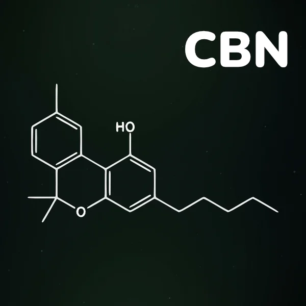 visar molekylen cbn som är en cannabinoid