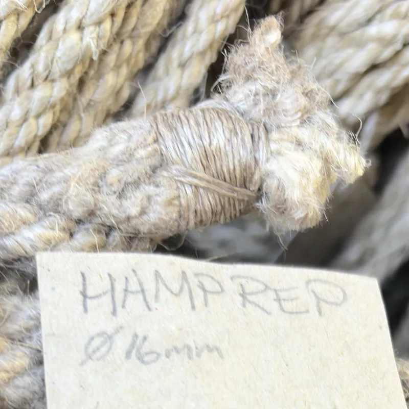 hamparep från gotland, fibrer från innan hampan förbjöds.